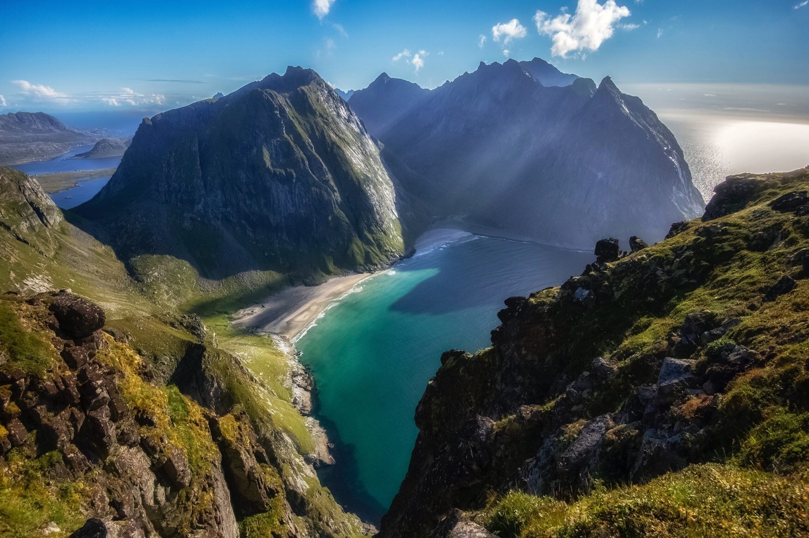 a beach on lofoten, norway