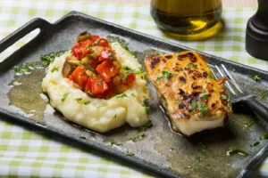 norwegian klippfisk on a plate