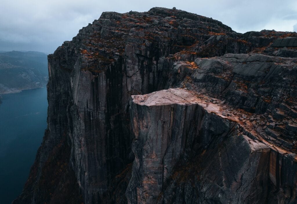 preikestolen hike in fall