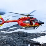 norwegian rescue helicopter in the mountains